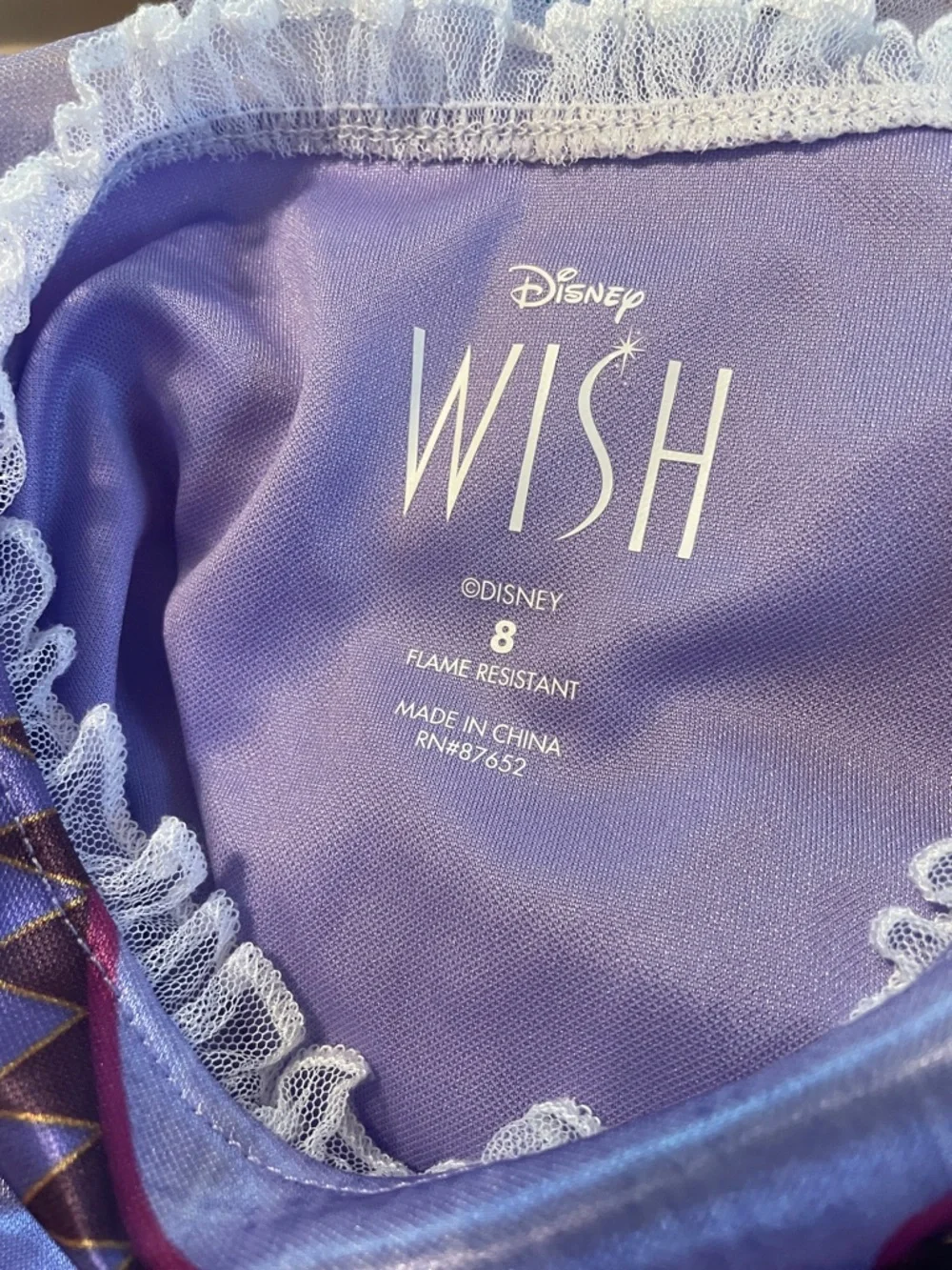 Disney Wish size 8 nightgown dress up - Picture 5 of 6